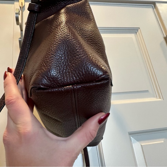 Coach Kacey Satchel with Snake Trim in Cranberry - Picture 10 of 13